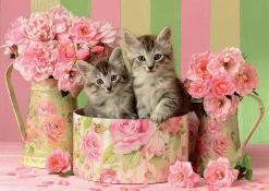 Educa Chatons avec des roses - puzzle de 500 pièces