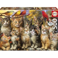 Educa Chatons et Oiseaux - puzzle de 500 pièces