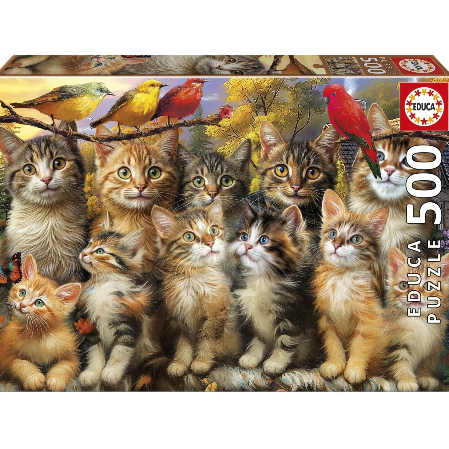 Educa Chatons et Oiseaux - puzzle de 500 pièces