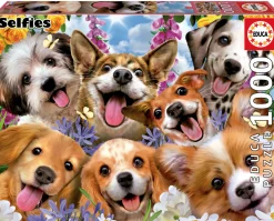 Educa Chiots Selfie, Howard Robinson - puzzle de 1000 pièces