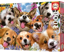 Educa Chiots Selfie, Howard Robinson - puzzle de 1000 pièces