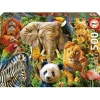 Educa Collage Animaux Sauvages - puzzle de 500 pièces