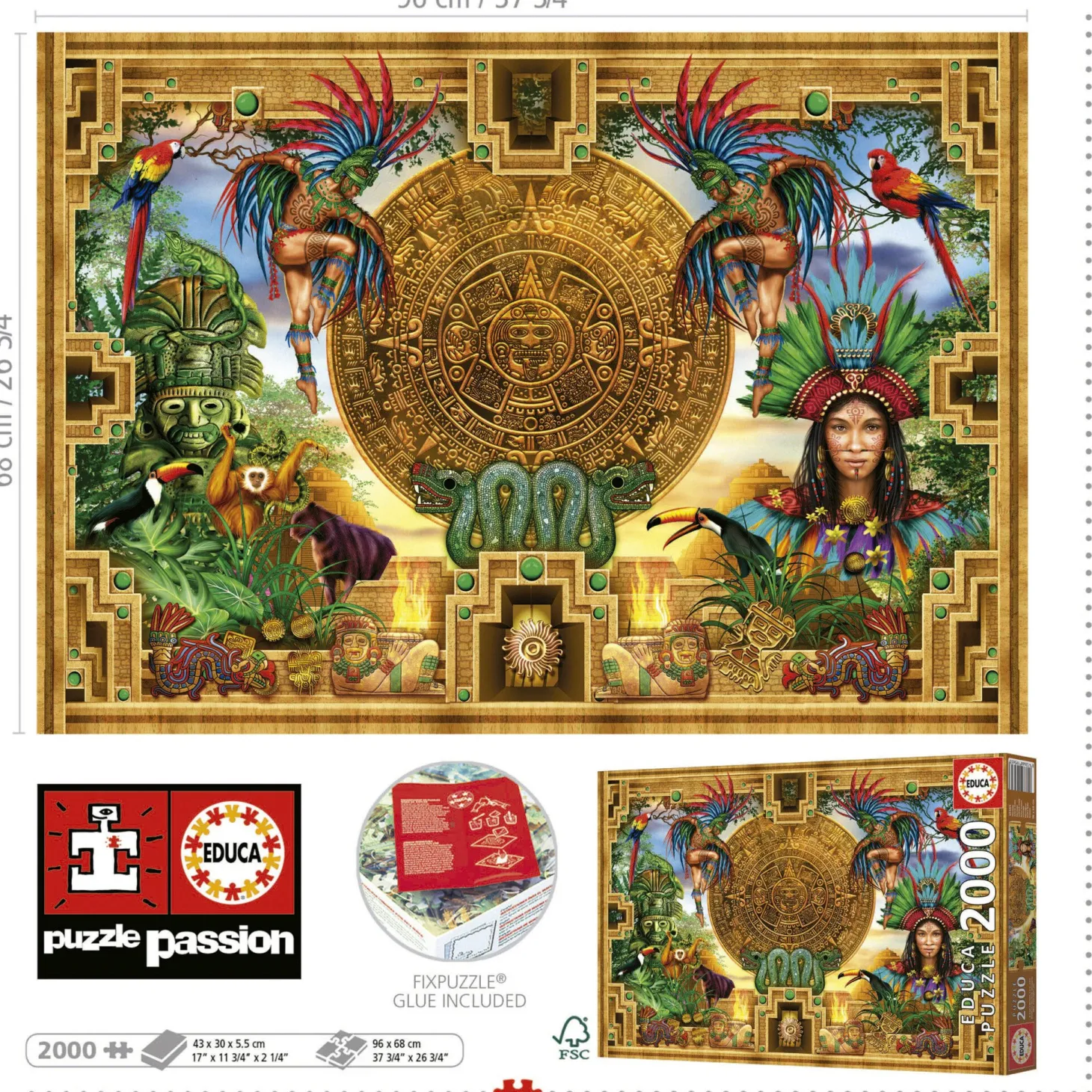 Educa Collection Aztèque Maya - puzzle de 2000 pièces
