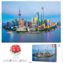 Educa Coucher de soleil à Shanghai - puzzle de 1000 pièces