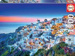 Educa Coucher de soleil à Santorini - puzzle de 1500 pièces