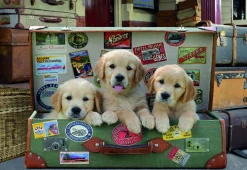 Educa Des chiots dans les bagages - puzzle de 500 pièces