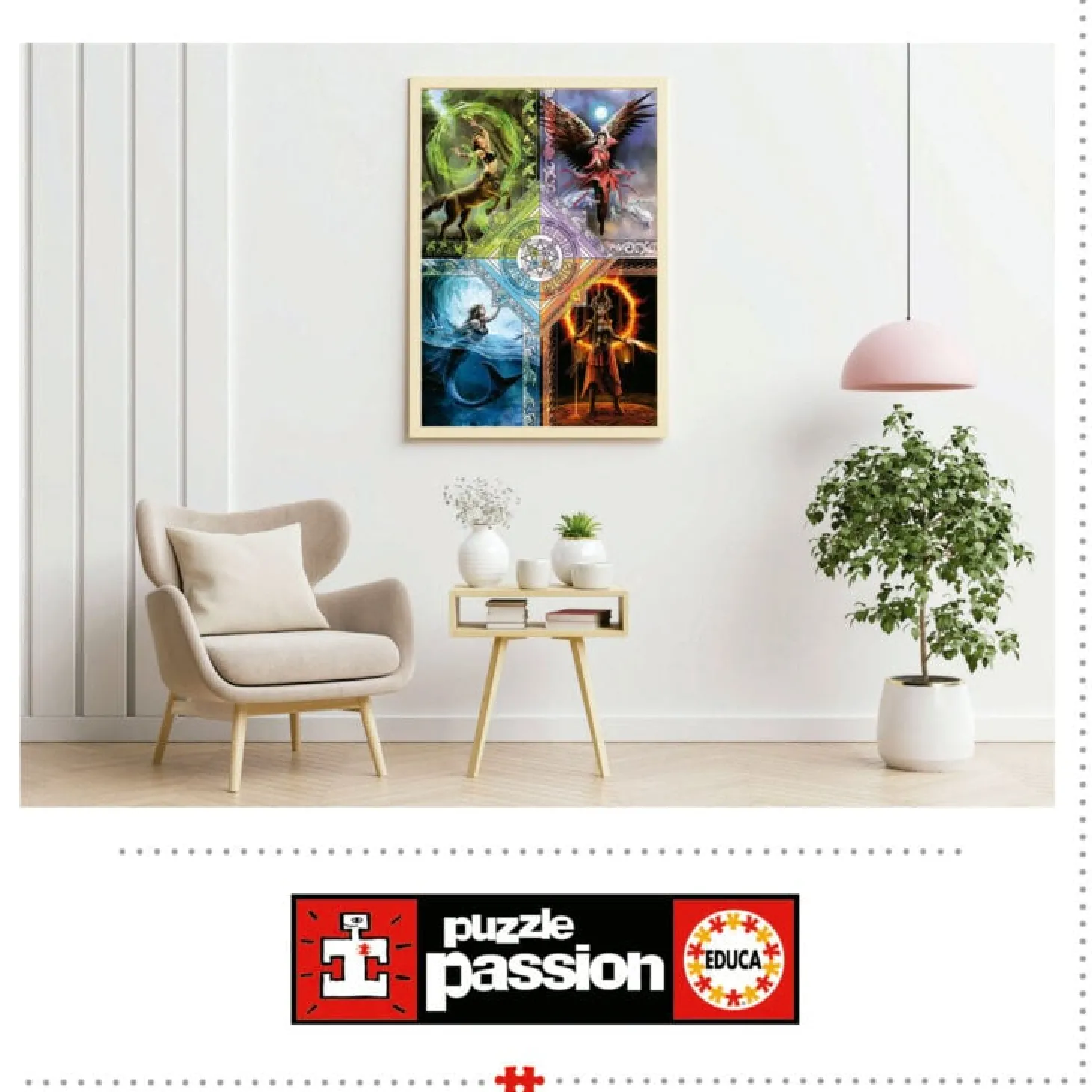 Educa Elemental Magic Star Chart - Anne Stokes - puzzle de 1500 pièces
