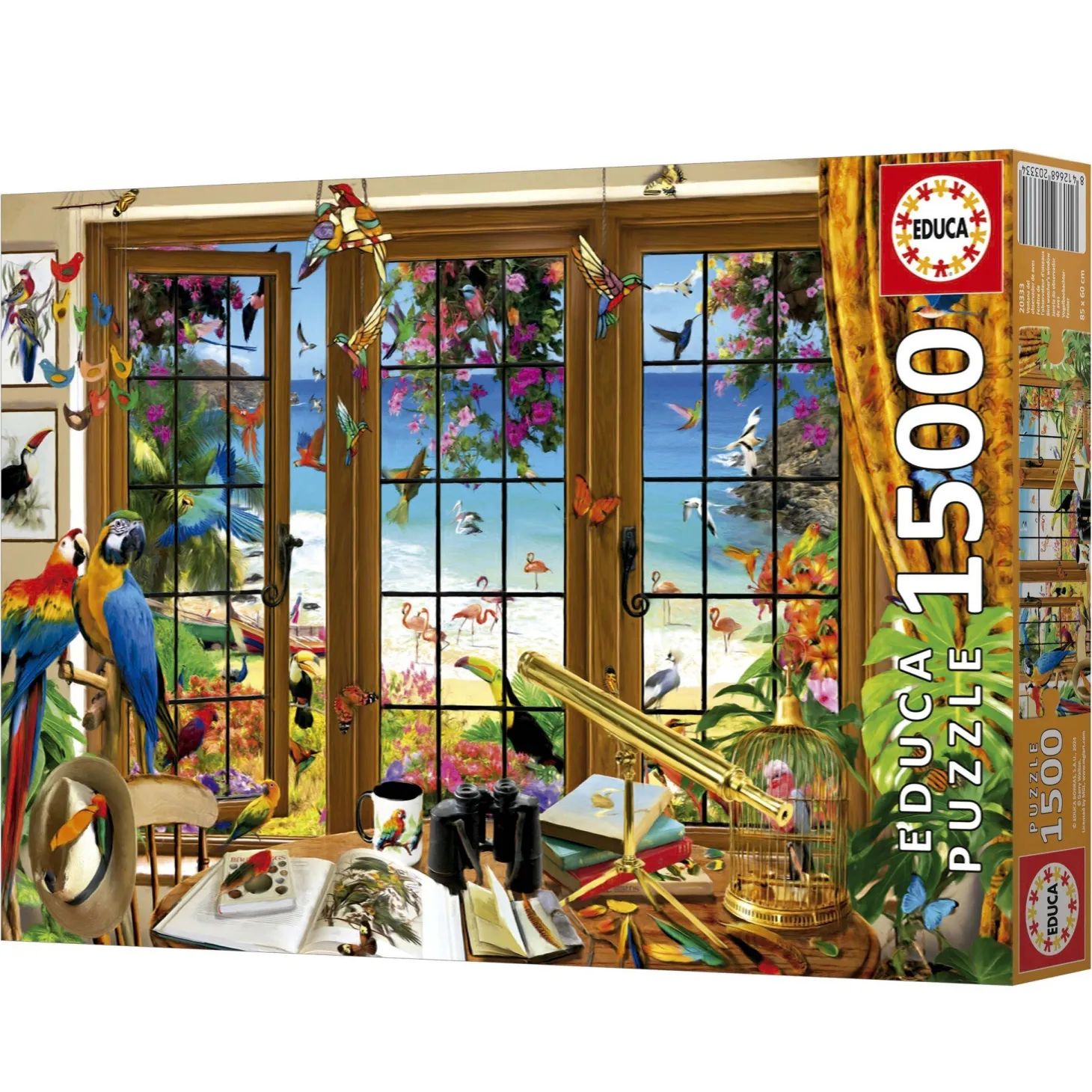 Educa Fenêtre de de l'observateur d'oiseaux - puzzle de 1500 pièces
