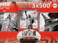 Educa Grandes Villes - Deco - 3 x 500 pièces