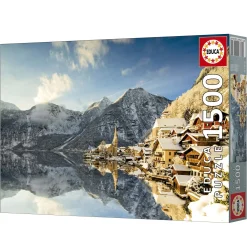 Educa Hallstatt sous la neige - Autriche - puzzle de 1500 pièces