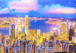 Educa Hong Kong Skyline - Glow in the Dark - puzzle 1000 pièces