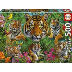 Educa Jungle des tigres - puzzle de 500 pièces