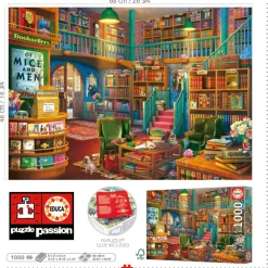 Educa La librairie - puzzle de 1000 pièces
