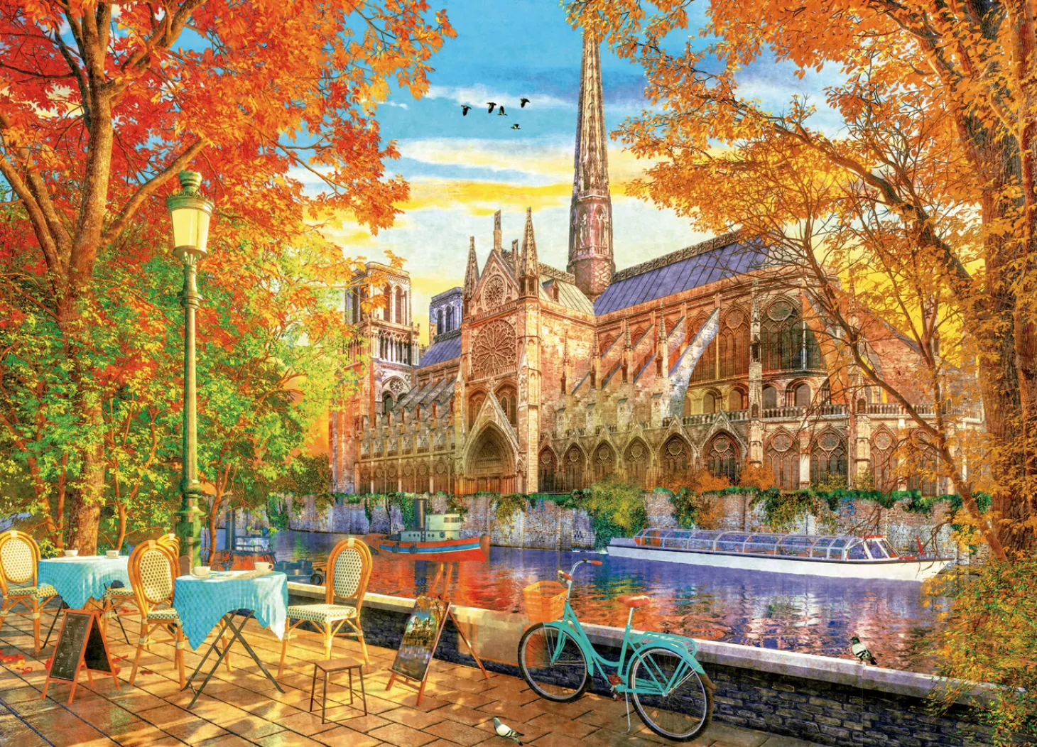 Educa L'autome à Notre Dame - puzzle de 1000 pièces