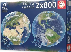 Educa Le Terre - 2 Puzzles circulaire - 800 pièces