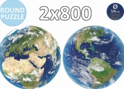 Educa Le Terre - 2 Puzzles circulaire - 800 pièces