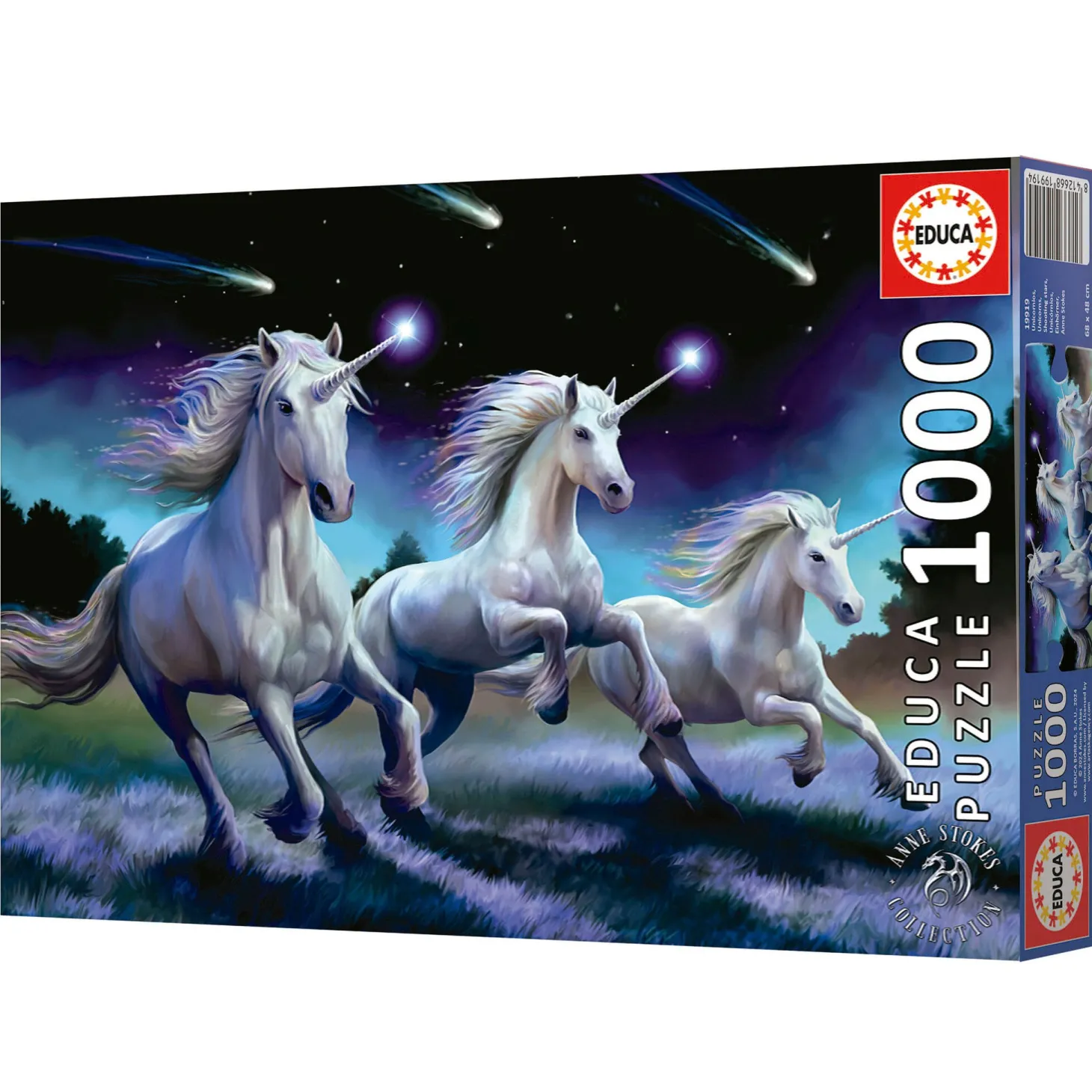 Educa Licornes - Anne Stokes - puzzle de 1000 pièces