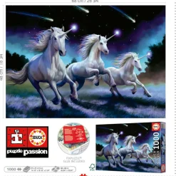 Educa Licornes - Anne Stokes - puzzle de 1000 pièces