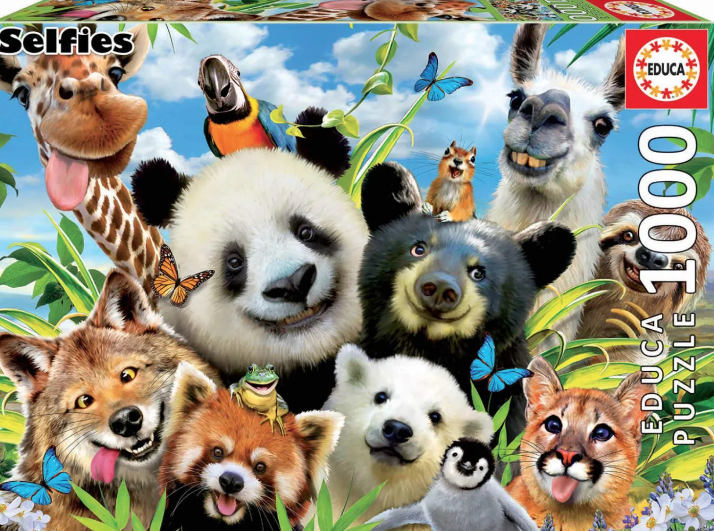 Educa Llama Drama Selfie - puzzle de 1000 pièces