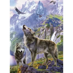 Educa Loups sur les rochers - puzzle de 500 pièces
