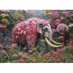 Educa Éléphant fleuri - puzzle de 500 XL pièces