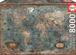 Educa Mappemonde Historique - 8000 pièces