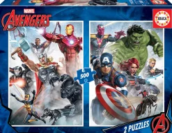 Educa Marvel Mania - 2 x 500 pièces puzzle