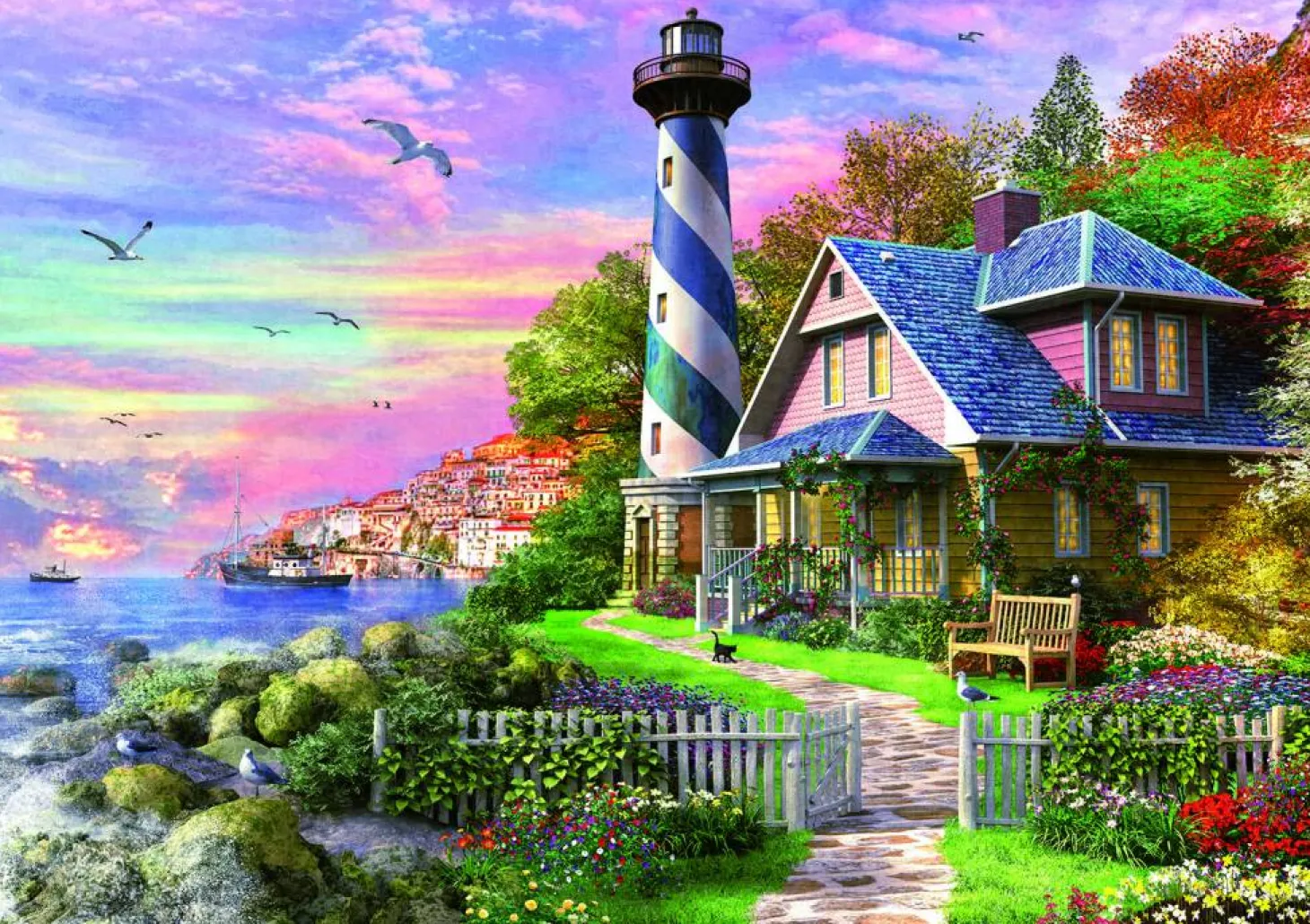 Educa Phare à Rock Bay - puzzle de 1000 pièces