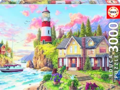 Educa Phare près de l'océan - puzzle de 3000 pièces