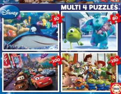 Educa Pixar - 4 pièces puzzles 50/80/100/150