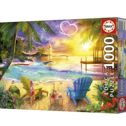 Educa Plage d'Amour - puzzle de 1000 pièces