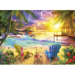 Educa Plage d'Amour - puzzle de 1000 pièces
