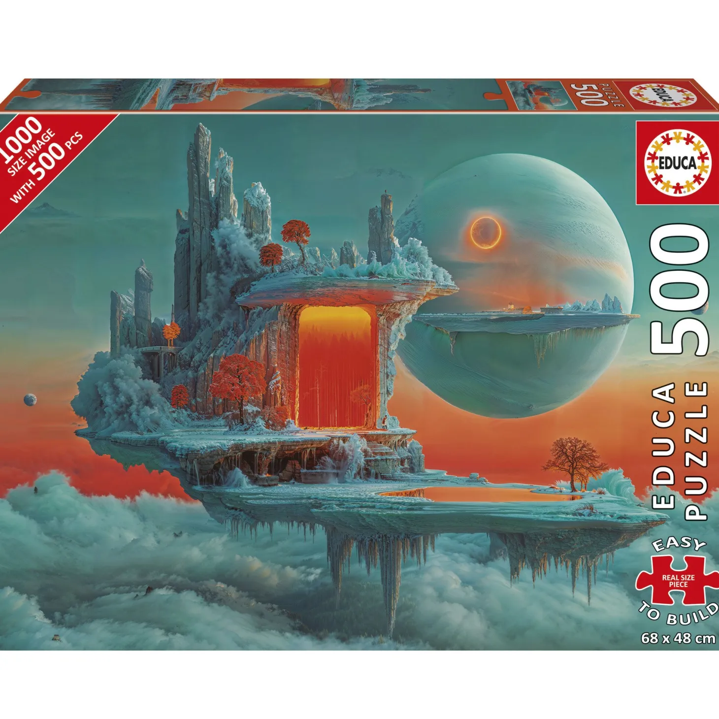 Educa Planète de Feu et de Glace - puzzle de 500 XL pièces