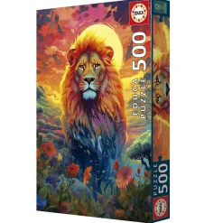 Educa Regard Majestueux du Lion - puzzle de 500 pièces