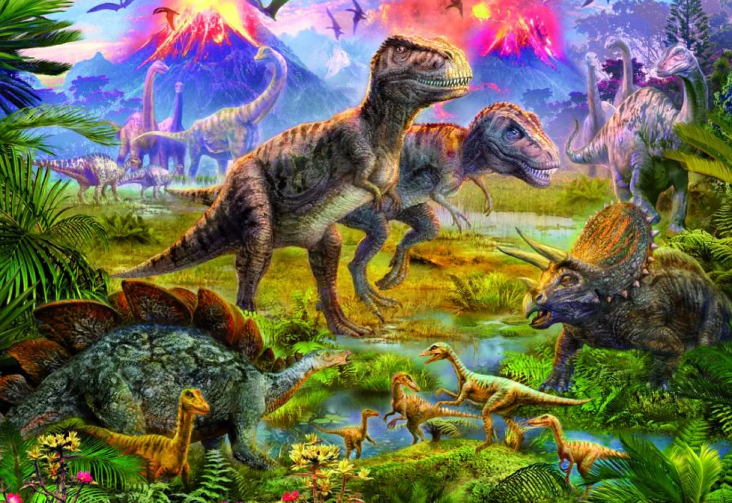 Educa Réunion des dinosaures - 500 pièces