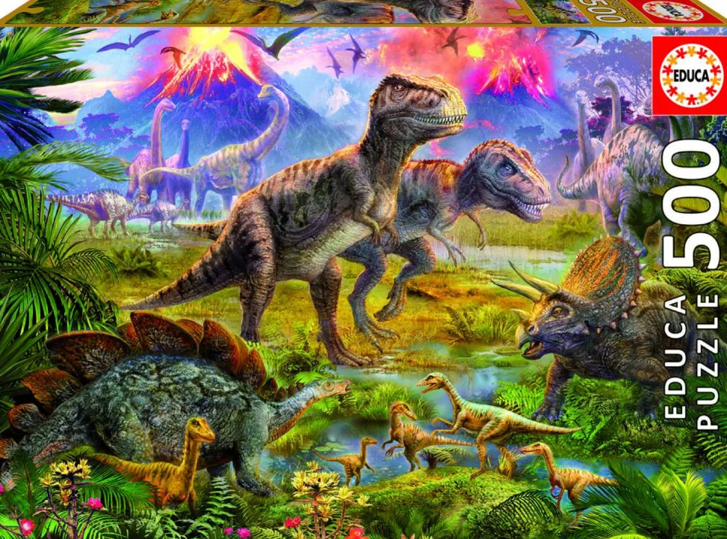 Educa Réunion des dinosaures - 500 pièces