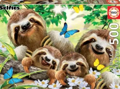 Educa Selfie famille de Paresseux - puzzle de 500 pièces