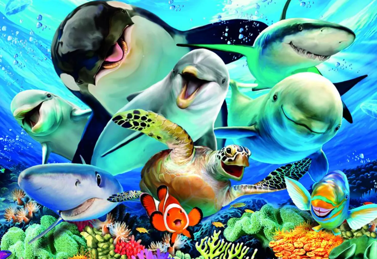 Educa Selfie sous l'eau - puzzle de 500 pièces