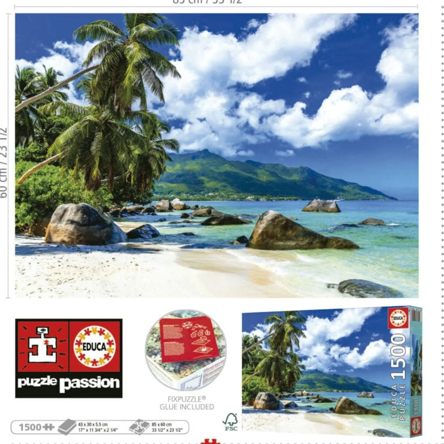 Educa Seychelles - puzzle de 1500 pièces
