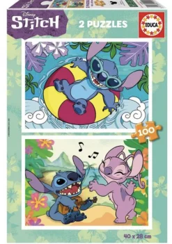 Educa Stitch - 2 puzzles de 100 pièces