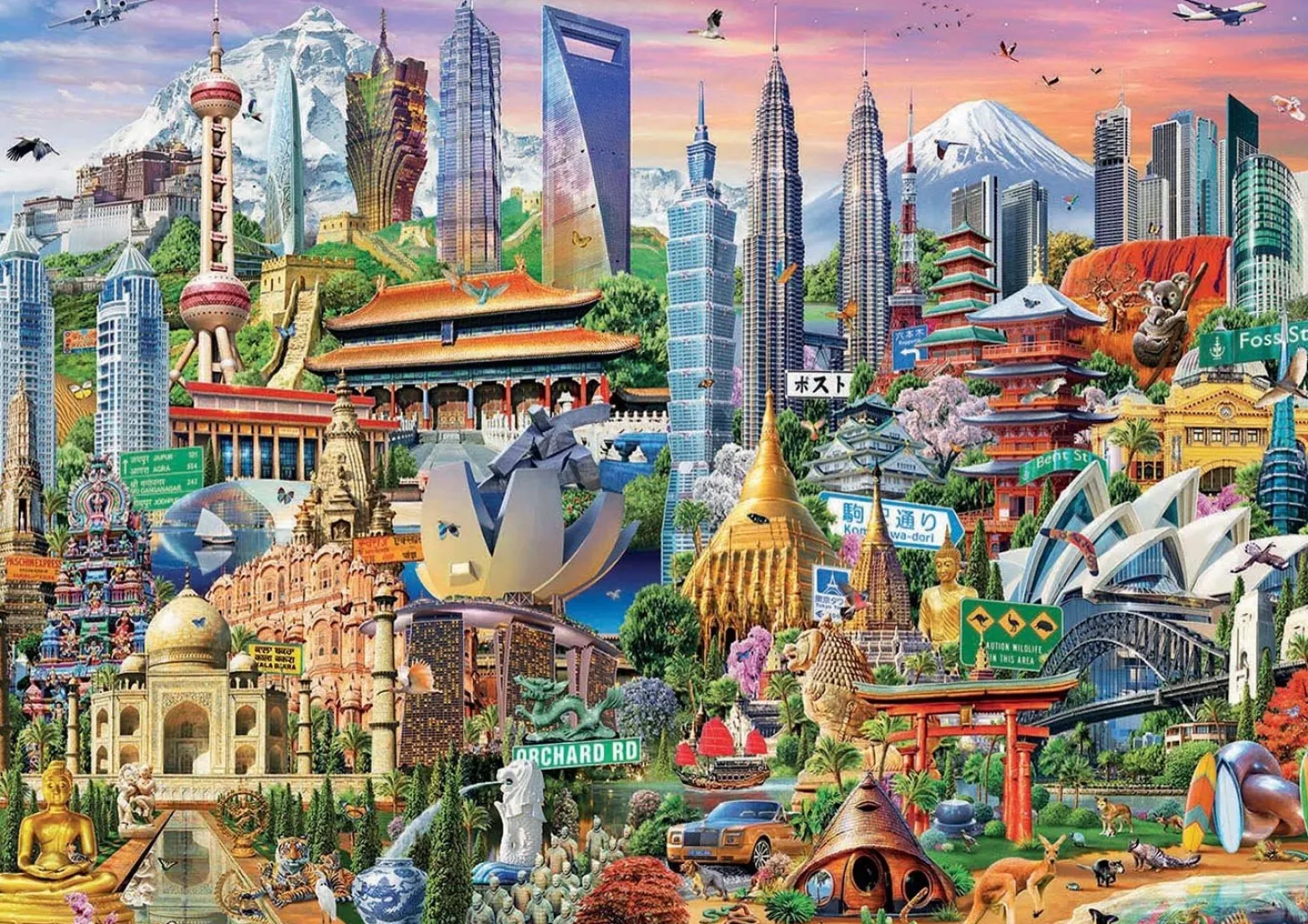 Educa Symboles d'Asie - puzzle de 1500 pièces