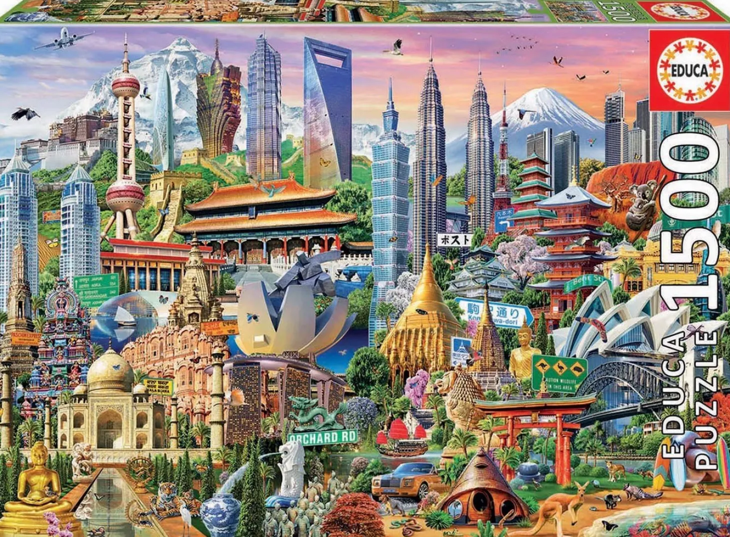 Educa Symboles d'Asie - puzzle de 1500 pièces