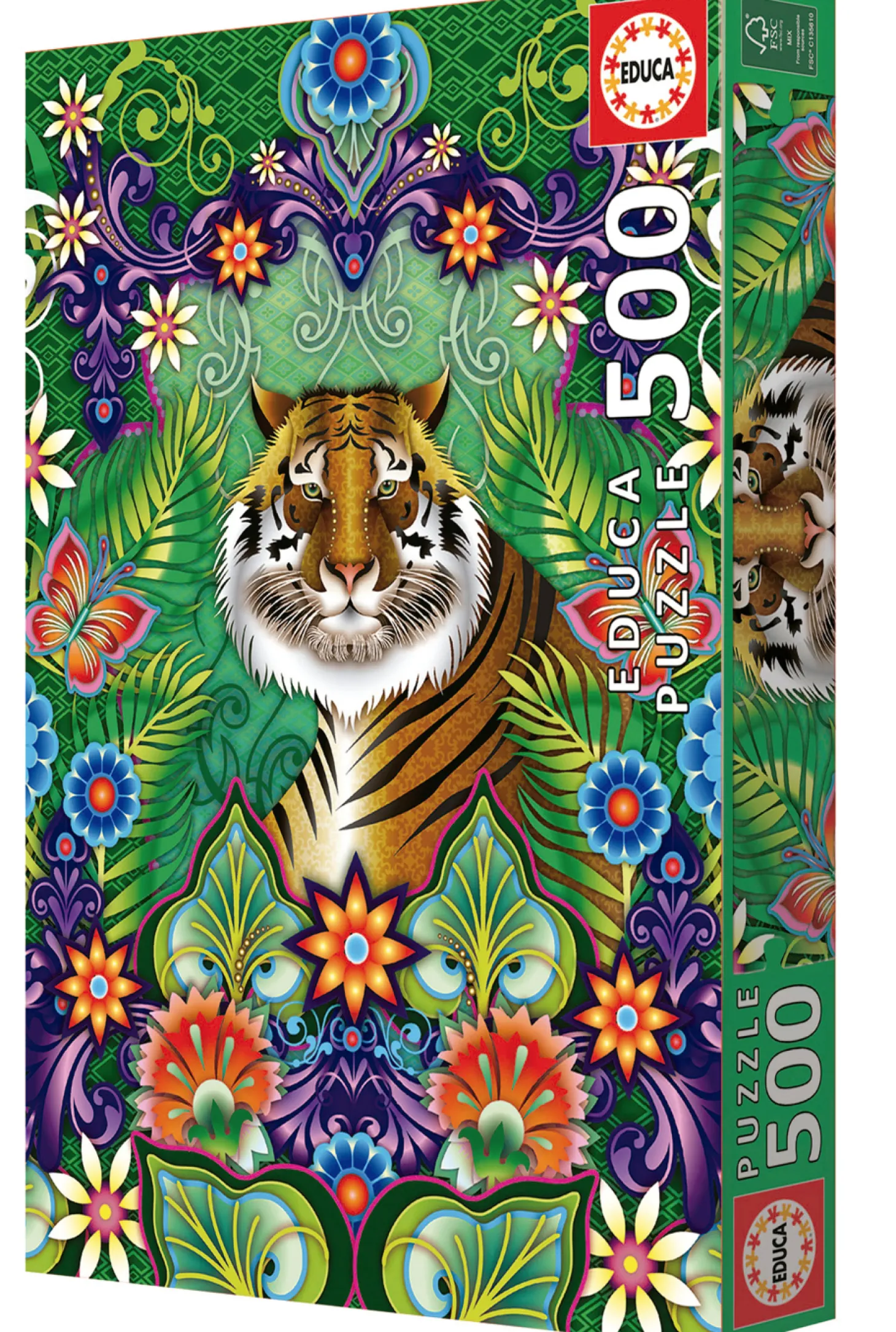 Educa Tigre du Bengale Graphique - puzzle de 500 pièces