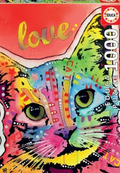 Educa Tilt Cat Love - Dean Russo - puzzle de 1000 pièces