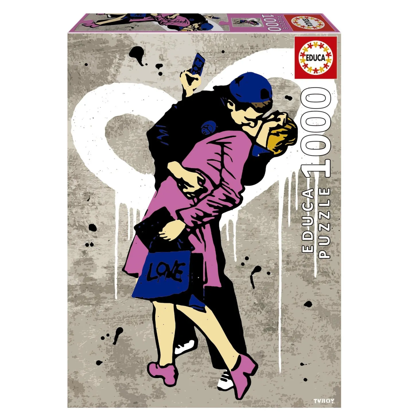 Educa TV boy le baiser - puzzle de 1000 pièces