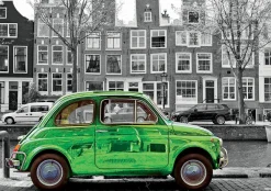 Educa Voiture à Amsterdam - noir/blanc - puzzle de 1000 pièces