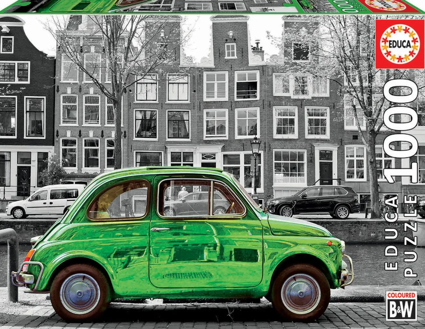 Educa Voiture à Amsterdam - noir/blanc - puzzle de 1000 pièces