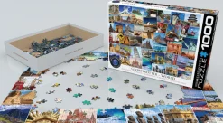 Eurographics Puzzles Bourlingueur - Le Monde - Collage - puzzle de 1000 pièces