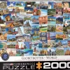 Eurographics Puzzles Bourlingueur - Le Monde - Collage - puzzle de 2000 pièces