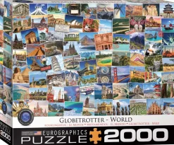 Eurographics Puzzles Bourlingueur - Le Monde - Collage - puzzle de 2000 pièces